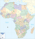 Map of Africa with political boundaries and country names.