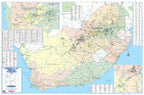 Map of South Africa with various geographical details