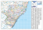 Map of KwaZulu-Natal with a detailed list of place names on the right side.