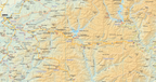 Topographic map of Lesotho with elevation details