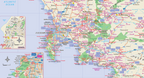 Map of the Western Cape with various locations marked.