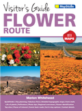 Cover of 'Visitor's Guide Flower Route' with images of flowers and a road, featuring MapStudio branding.